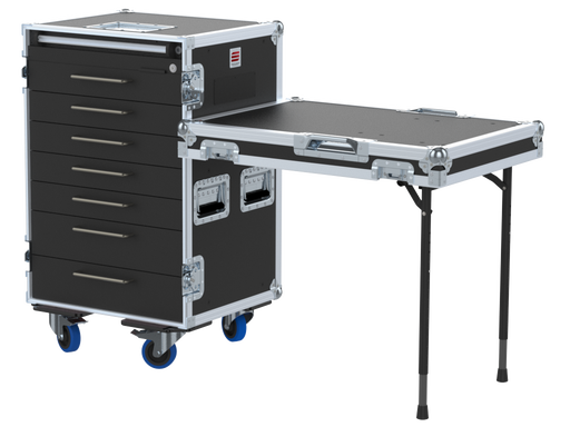 Santosom Roadcase Serie 100, 16U 7 drawers: 2, 2, 2, 2, 2, 3, 3U