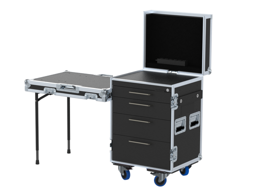 SANTOSOM Roadcase Serie 100, 14U 4 drawers: 2, 3, 4, 5U