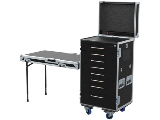 Santosom Road case Serie 120, 19U 6 drawers: (6x 2U) 3U, 4U