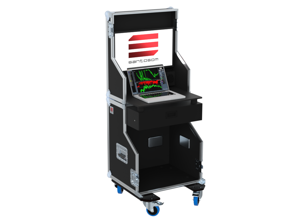 SANTOSOM Flight case PRO, Regie 1 Monitor 24"