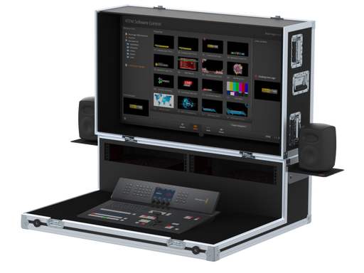 Santosom Video Controller Flight case, Production mixer BlackMagic Atem Television Stu