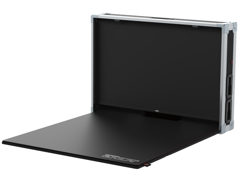 Santosom Video Controller Flight case Regie de Vídeo 5U + Workstation 27"