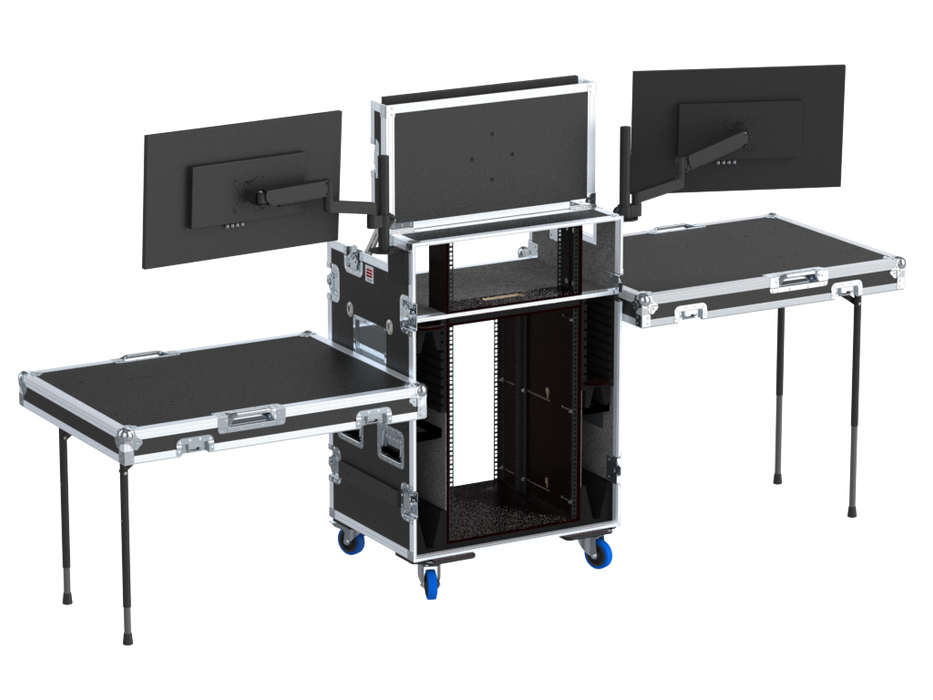 SANTOSOM FC Regie PRO-3A, 2 Tables + 3 Monitors