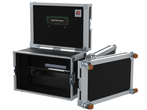Santosom Flight case Regie 4, Video Production Controller+LCD+19" 3U