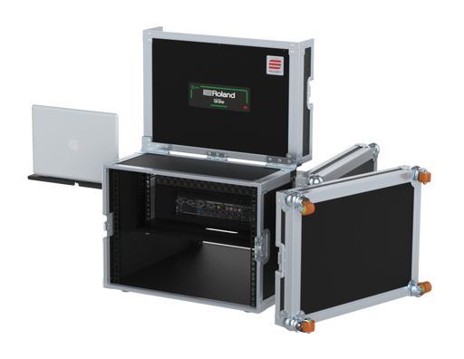 Santosom Flight case Regie 4, Roland VR-4HD+LCD+19" 3U