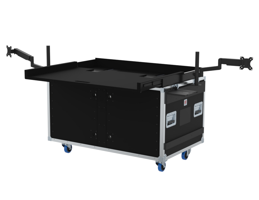 SANTOSOM Regie Double Side Sliding-Rack 130.80.130, 12+12U