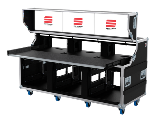 Santosom Video Controller Flight case Regie, RG5D.180, 3 Screens