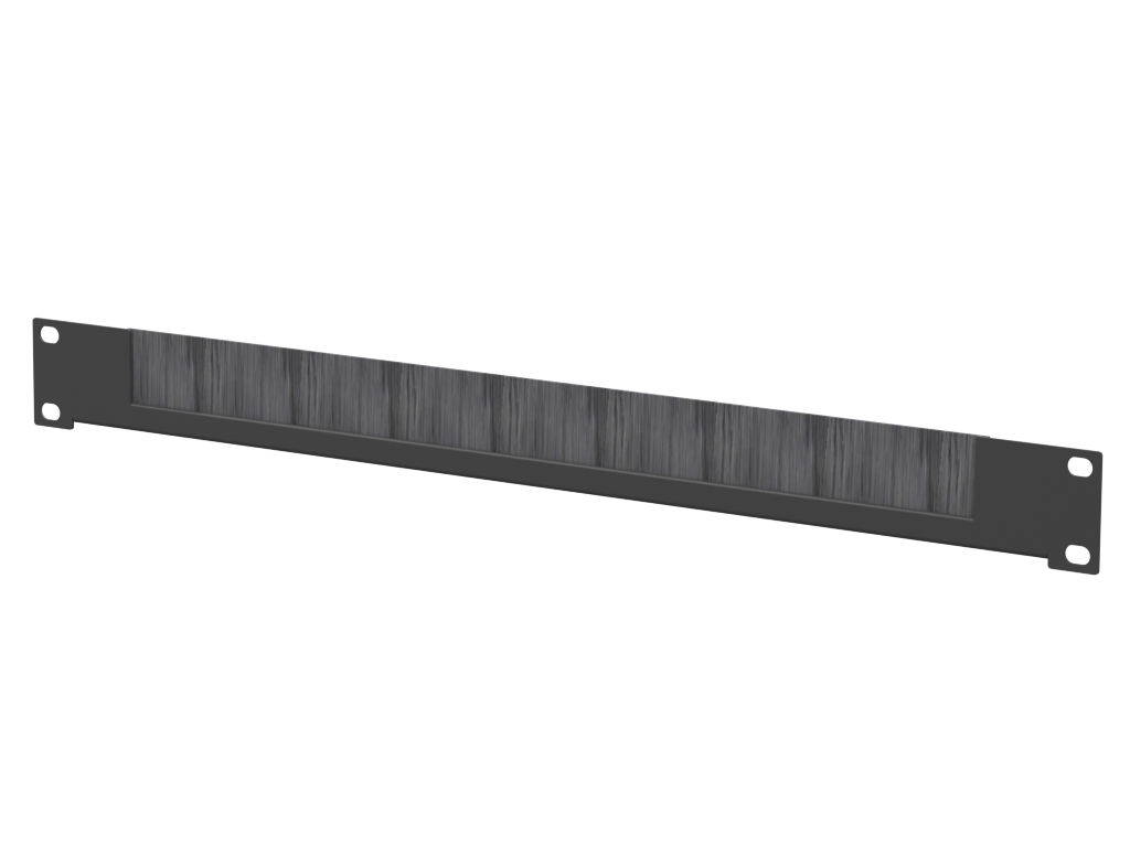 SANTOSOM HARDWARE Rack Panel 1U, 1x Brush Strip