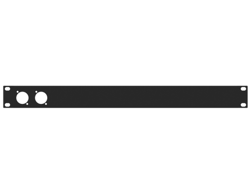 Santosom HARDWARE Rack Panel 1U, 2x D-Size