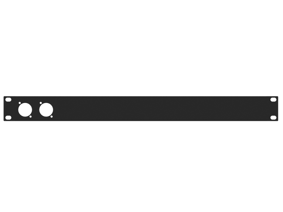 Santosom HARDWARE Rack Panel 1U, 2x D-Size