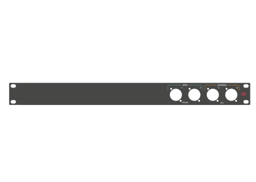 Santosom HARDWARE Rack Panel 1U, (ETH, BNC)