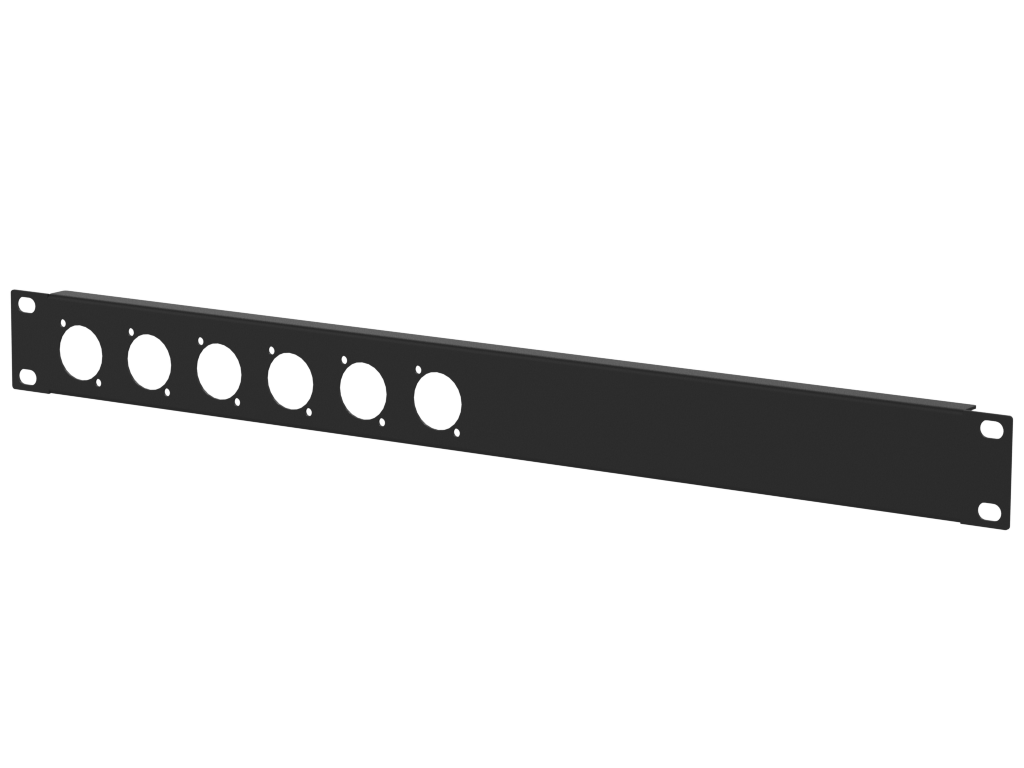 Santosom HARDWARE Rack Panel 1U, 6x D-Size (6+0)