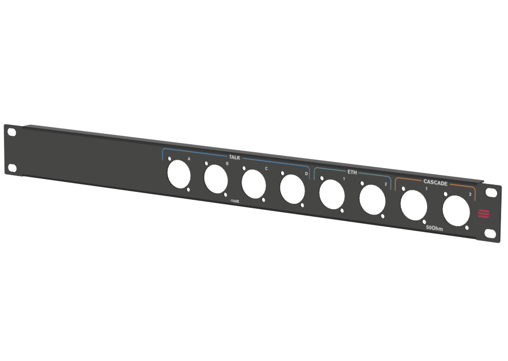 Santosom HARDWARE Rack Panel 1U, (4x-10dB+2xETH+2xCascade)