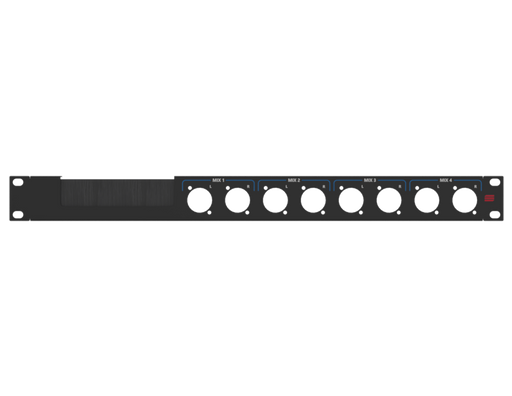 SANTOSOM HARDWARE Painel de Rack 1U, with UV imprints (MIX 1-4)