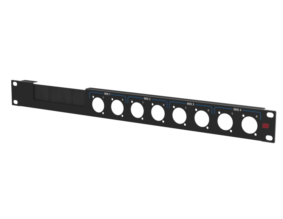 SANTOSOM HARDWARE Painel de Rack 1U, with UV imprints (MIX 1-4)