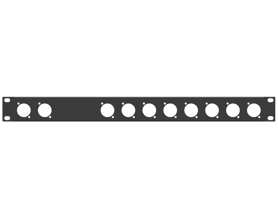 Santosom HARDWARE Rack Panel 1U, 10 D-Size