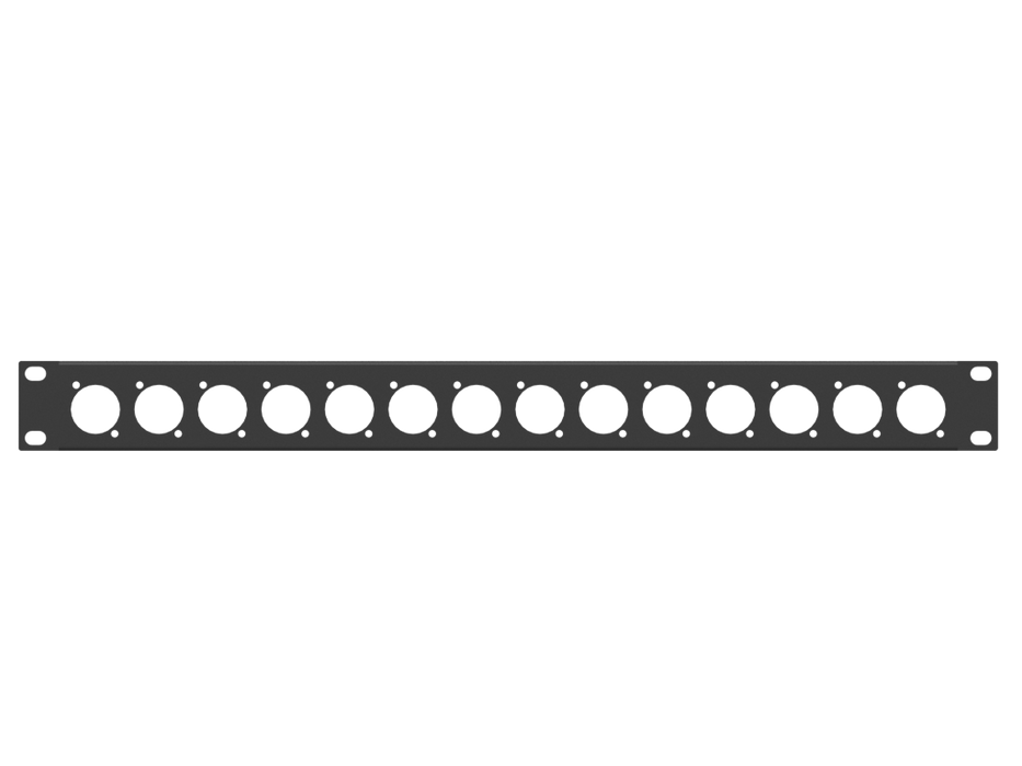 Adam Hall HARDWARE Rack Panel 1U, 14 D-Size