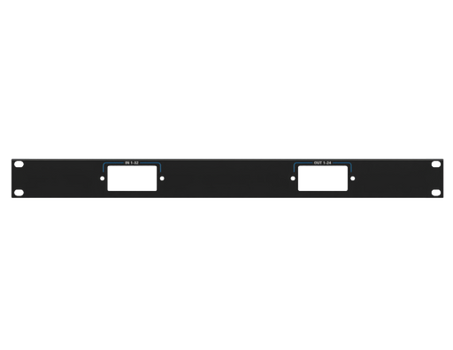 Adam Hall Hardware Painel de Rack 1U, com impressão (IN 1-32, OUT 1-24)