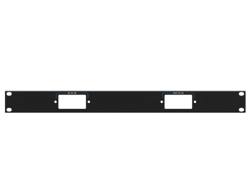 Adam Hall Hardware Painel de Rack 1U, com impressão (IN 33-48, OUT 25-32)