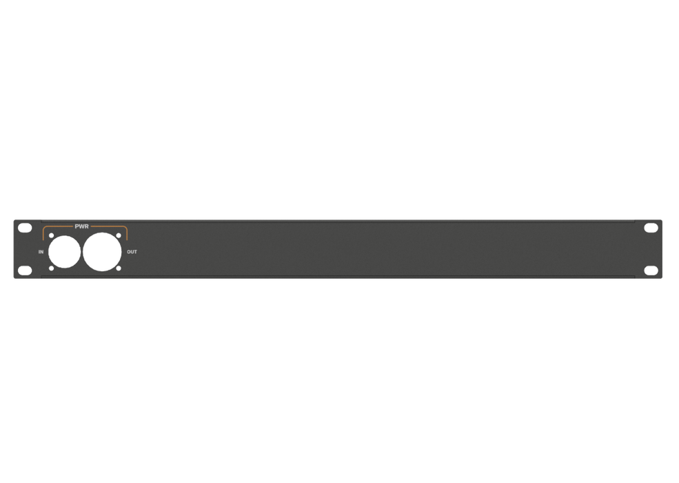 Santosom HARDWARE Rack Panel 1U, printed, True1 in/out (PWR In/Out)