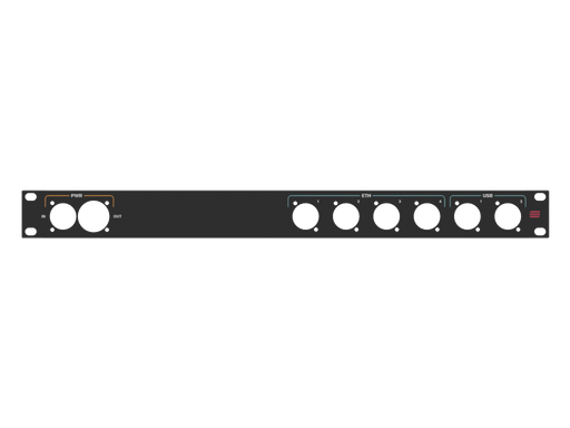 Santosom HARDWARE Rack Panel 1U, printed, (PWR, ETH, USB)