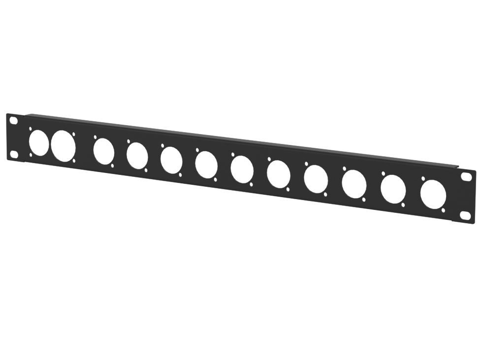 Santosom HARDWARE Rack Panel 1U, 1x True1 in-out, 10x D-Series