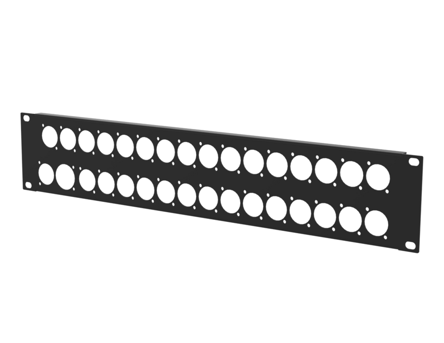 Santosom HARDWARE Rack Panel 2U, 1x True1 in-out, 30x D-Series