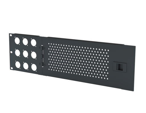 SANTOSOM HARDWARE 3U Vent door with mounting holes, 9x D-Size
