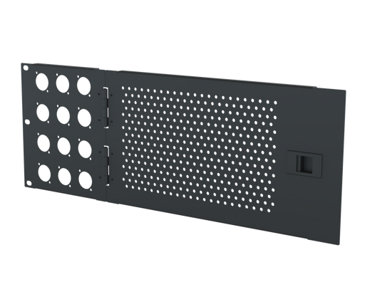 SANTOSOM HARDWARE 4U Vent door with mounting holes, 12x D-Size