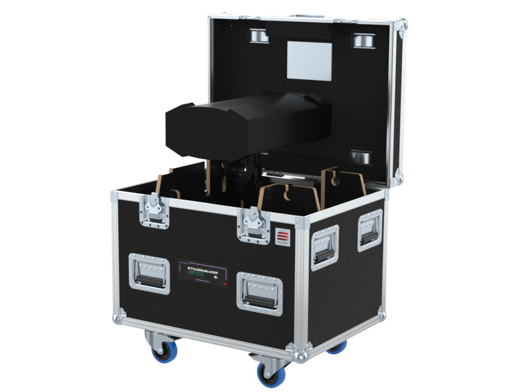 SANTOSOM Rigging Flight Case PRO, Verlinde Stagemaker D8+ SR10