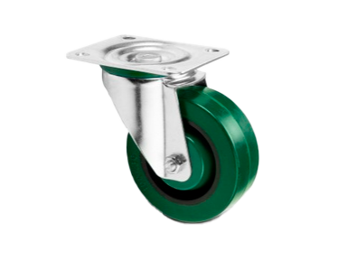 Adam Hall Hardware Swivel Castor Ø100mm Heavy Duty with Green Wheel 160kg