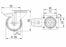 Adam Hall Hardware Colson, Swivel Castor Ø100mm 200kg, Double Break