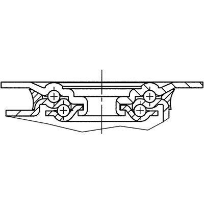 Santosom Hardware Self returning castor Ø100mm