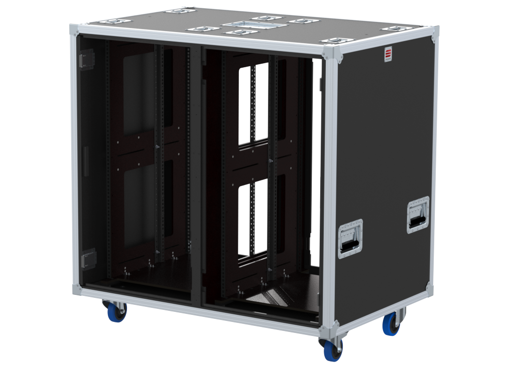 Santosom 19" Rack Double Side Sliding-Rack, 22+22U 560-BRR