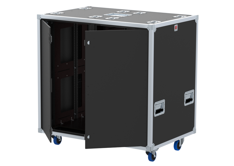 Santosom 19" Rack Double Side Sliding-Rack, 22+22U 560-BRR