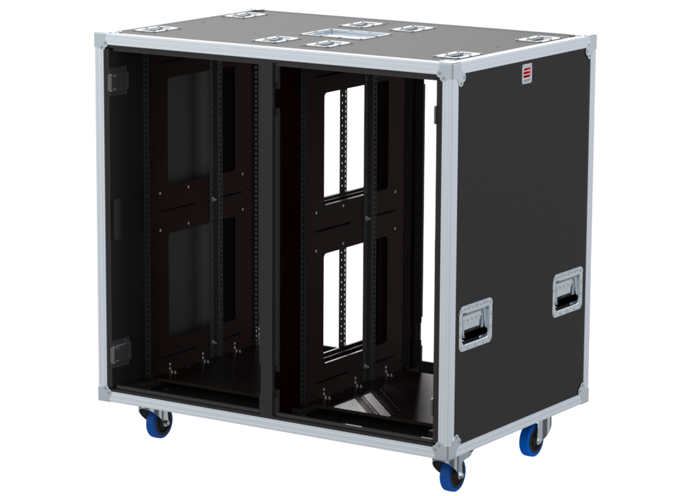 Santosom 19" Rack Double Side Sliding-Rack, 22+22U 560-BRR