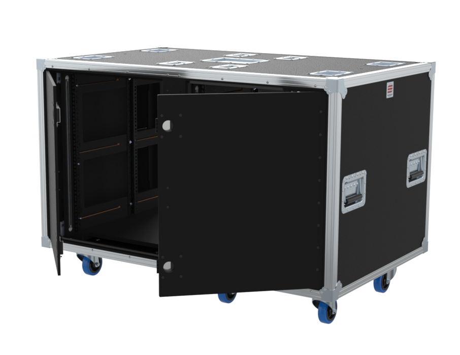 Santosom 19" Rack Double Side Sliding, 14+14U 640-ARR w/ light