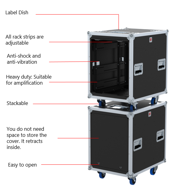 Santosom Rack Top Sliding, 12U 660-ARR
