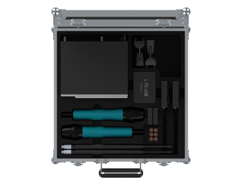 SANTOSOM MICROPHONE Flight case, Sennheiser EW-DX + Accessories