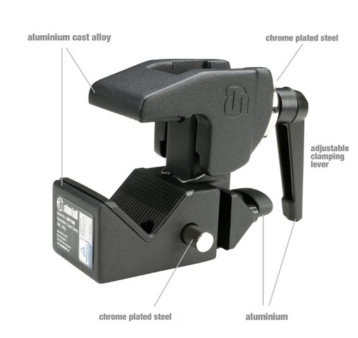 Adam Hall Universal Hook Clamp With Toggle BlackAndWith Bolt SS018