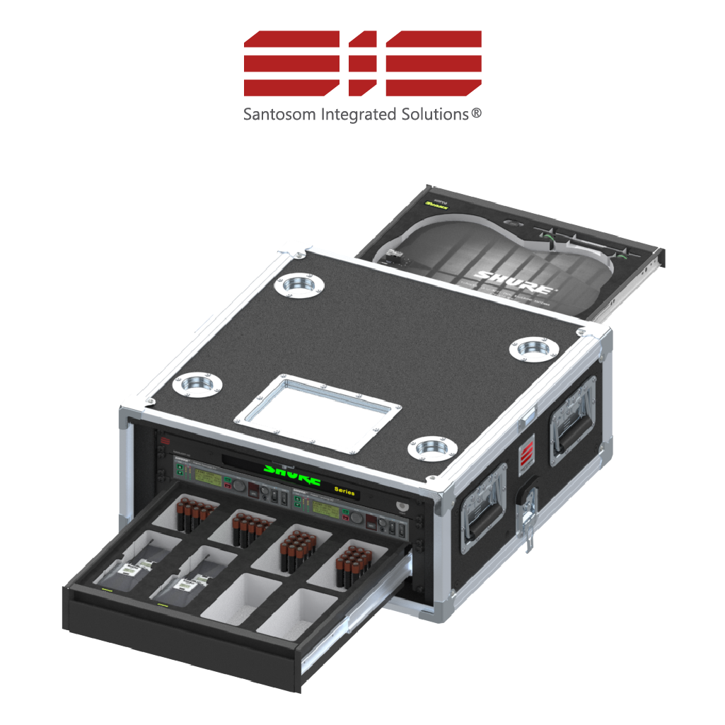 Santosom Integrated Solutions® (SIS) for Wireless IEM, 2 CH, SHURE PSM (UK)