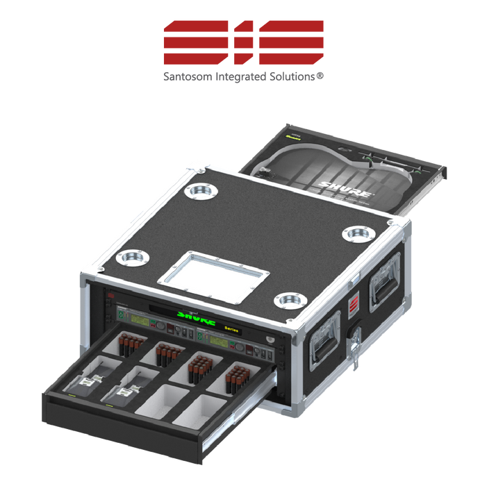 Santosom Integrated Solutions® (SIS) for Wireless IEM, 2 CH, SHURE PSM (UK)