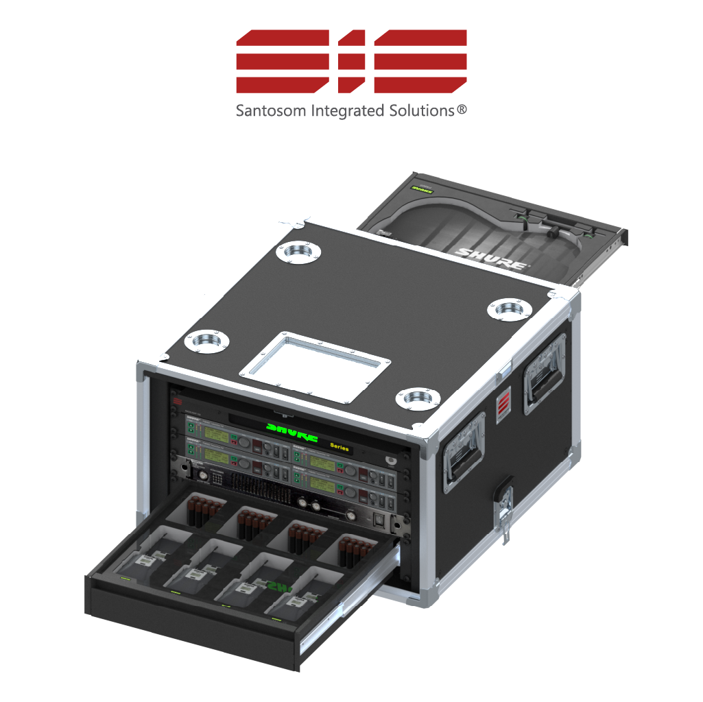 Santosom Integrated Solutions® (SIS) for Wireless IEM, 4 CH, SHURE PSM (EU)