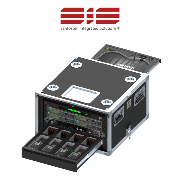 Santosom Integrated Solutions® (SIS) for Wireless IEM, 4 CH, SHURE PSM (EU)