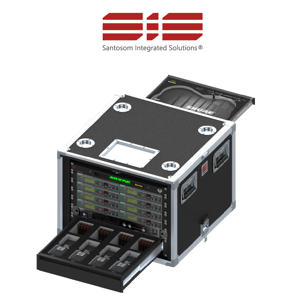 Santosom Integrated Solutions® (SIS) for Wireless IEM, 8 CH, SHURE AXIENT® PSM (UK)