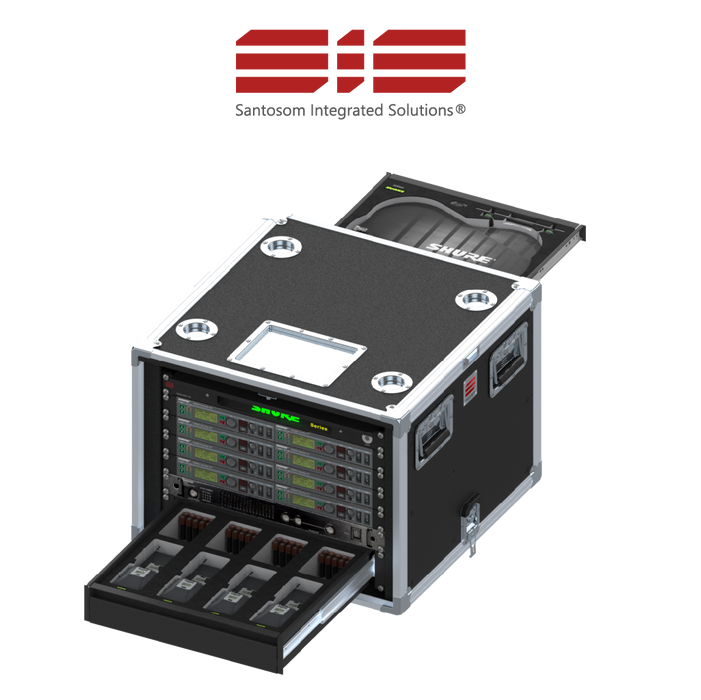 Santosom Integrated Solutions® (SIS) for Wireless IEM, 8 CH, SHURE AXIENT® PSM (UK)