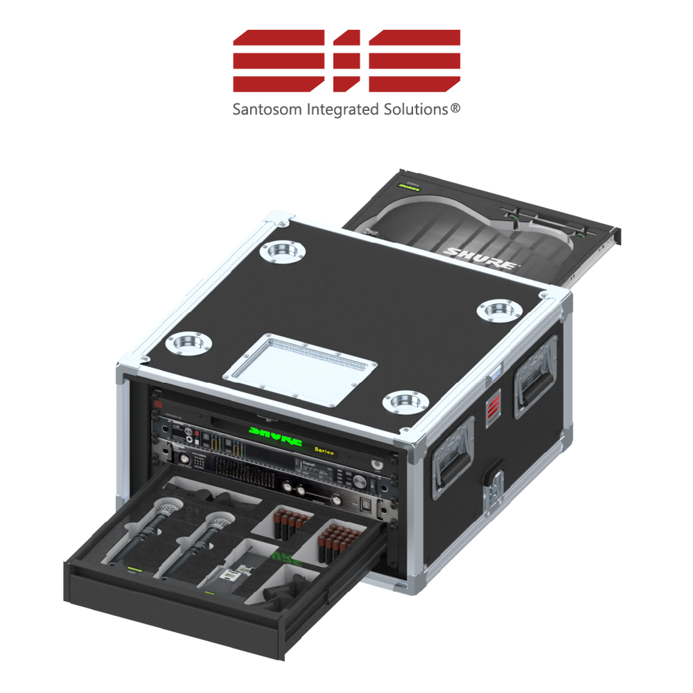 Santosom Integrated Solutions® (SIS) for Wireless Microphones, 2 CH, SHURE (EU)