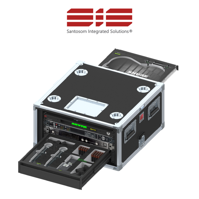 Santosom Integrated Solutions® (SIS) for Wireless Microphones, 2 CH, SHURE (EU)