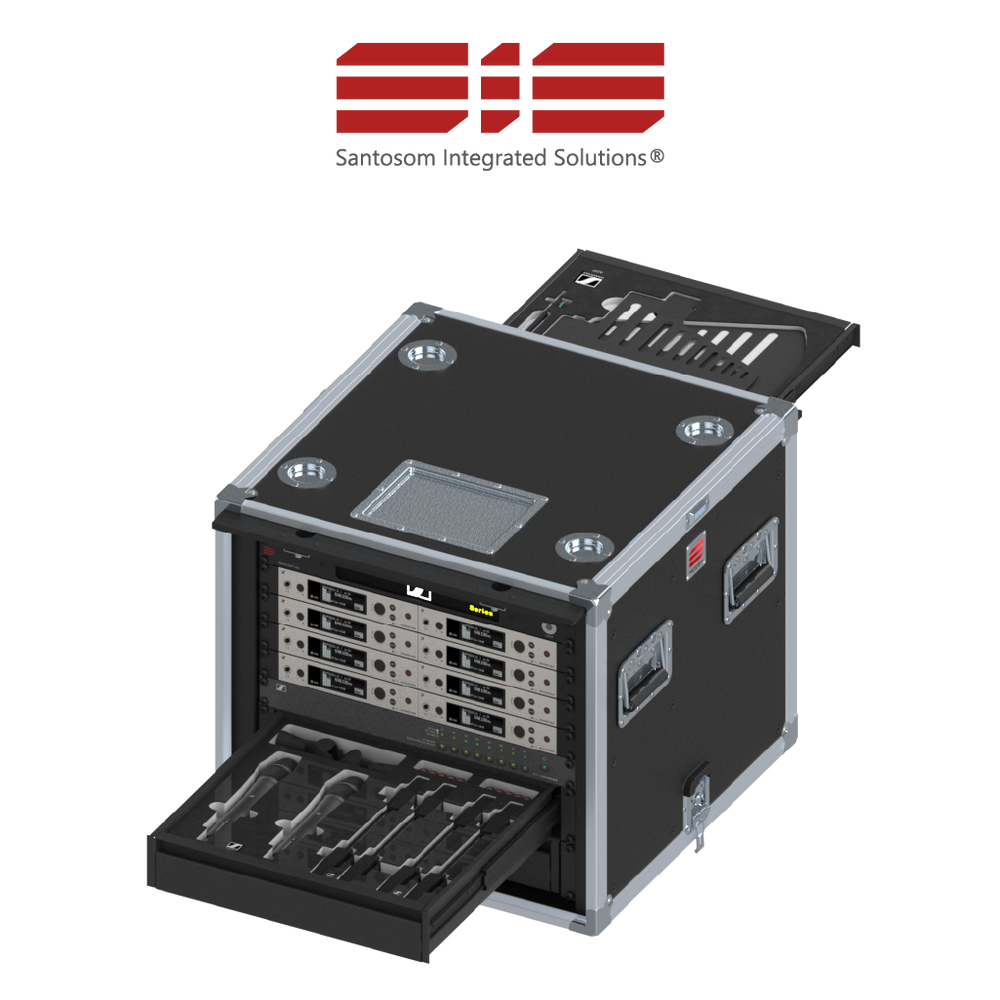 Santosom Integrated Solutions® (SIS) for Wireless Microphones, 8 CH, SENNHEISER (EU)
