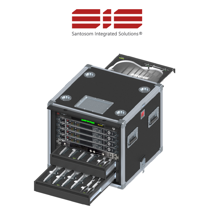 Santosom Integrated Solutions® (SIS) for Wireless Microphones, 8 CH, SHURE (EU)